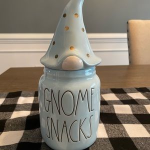 RAE DUNN “GNOME SNACKS” CANISTER